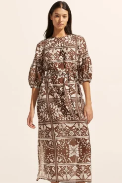 zoe kratzmann Explore Dress-Choc Mosaic|Women Dresses