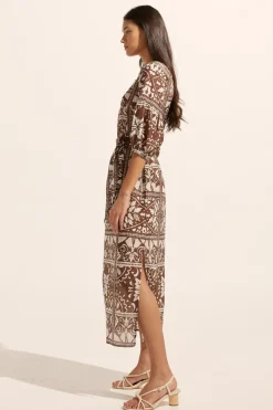 zoe kratzmann Explore Dress-Choc Mosaic|Women Dresses