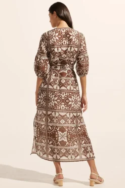 zoe kratzmann Explore Dress-Choc Mosaic|Women Dresses