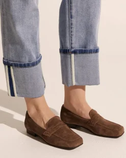 zoe kratzmann Fare Loafer-Chocolate Suede|Women Flats