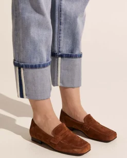 zoe kratzmann Fare Loafer-Coffee Suede|Women Flats