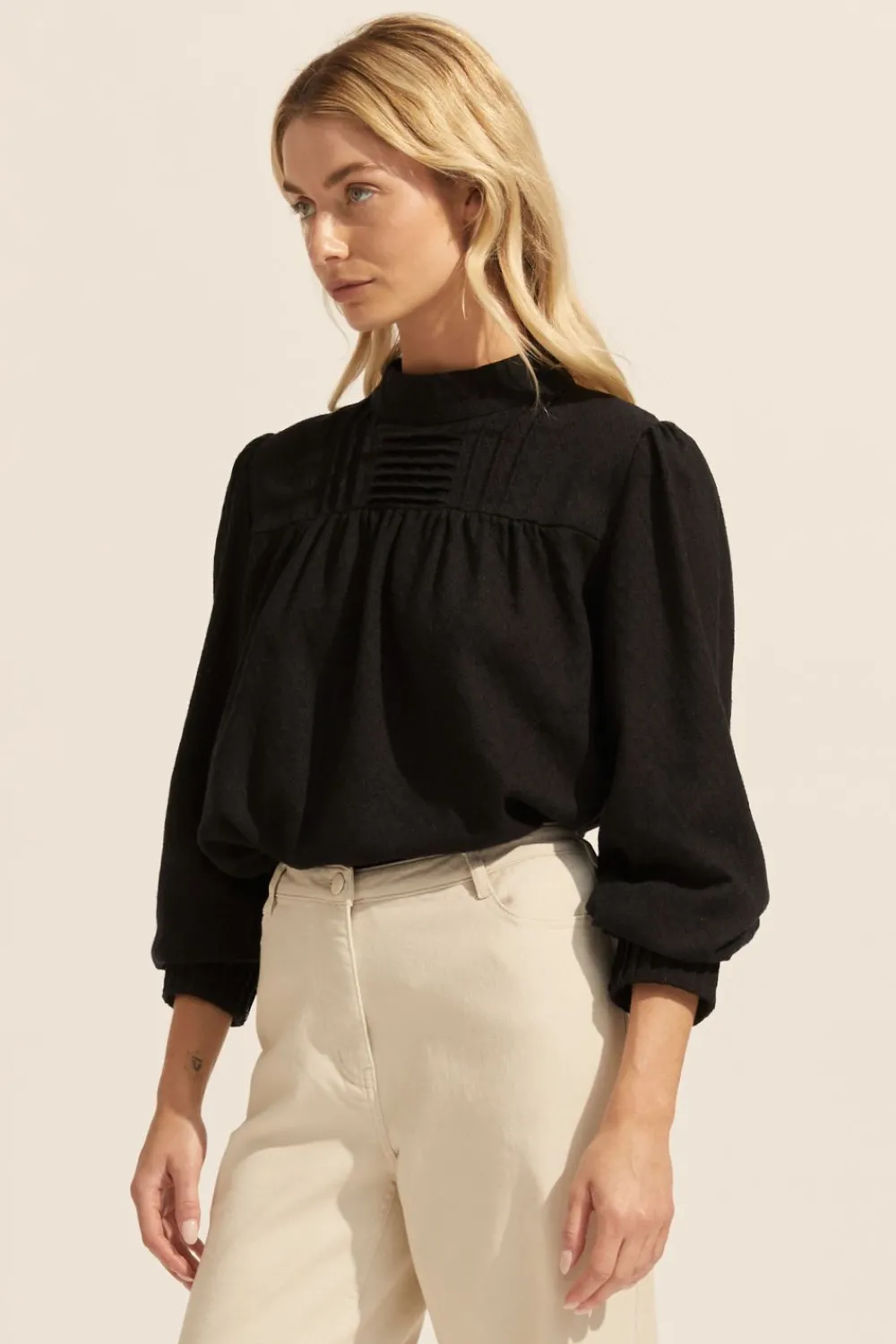 zoe kratzmann Faze Top-Black|Women Tops