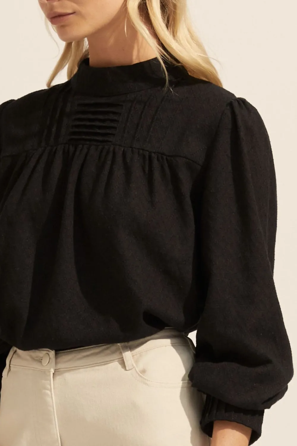 zoe kratzmann Faze Top-Black|Women Tops