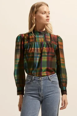 zoe kratzmann Faze Top-Kaleidoscope Check|Women Tops