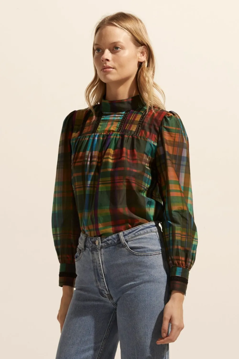 zoe kratzmann Faze Top-Kaleidoscope Check|Women Tops