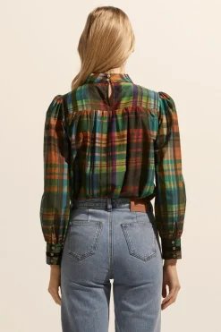 zoe kratzmann Faze Top-Kaleidoscope Check|Women Tops