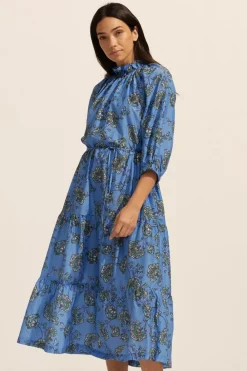 zoe kratzmann Field Dress-Azure Botanic|Women Dresses