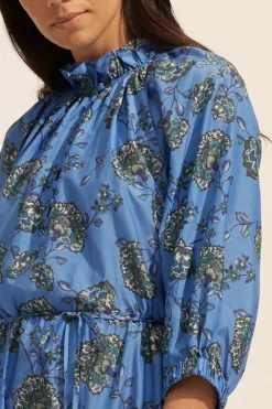 zoe kratzmann Field Dress-Azure Botanic|Women Dresses