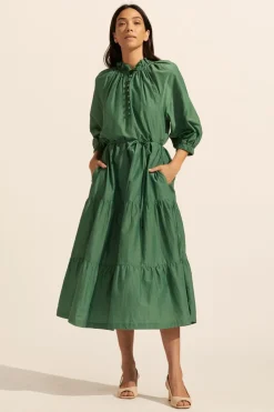 zoe kratzmann Field Dress-Pine|Women Dresses