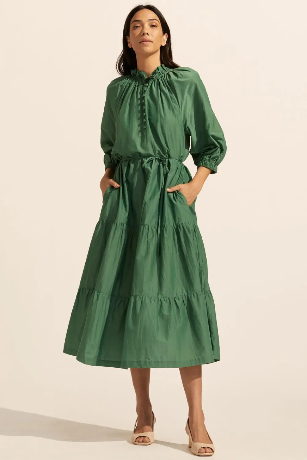 zoe kratzmann Field Dress-Pine|Women Dresses