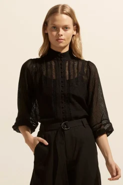 zoe kratzmann Focus Top-Black|Women Tops
