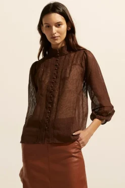 zoe kratzmann Focus Top-Chocolate|Women Tops