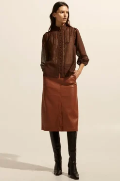 zoe kratzmann Focus Top-Chocolate|Women Tops