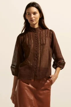zoe kratzmann Focus Top-Chocolate|Women Tops