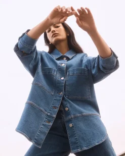 zoe kratzmann Fuse Jacket-Vintage Denim|Women Jackets