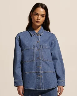 zoe kratzmann Fuse Jacket-Vintage Denim|Women Jackets