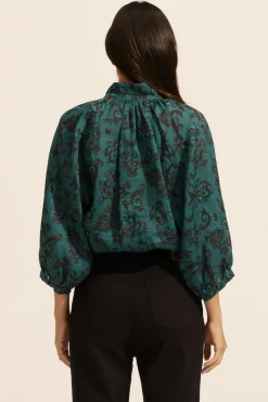 zoe kratzmann Fuse Top-Green Floral|Women Tops