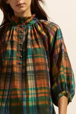 zoe kratzmann Fuse Top-Kaleidoscope Check|Women Tops