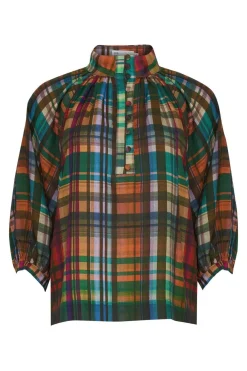 zoe kratzmann Fuse Top-Kaleidoscope Check|Women Tops