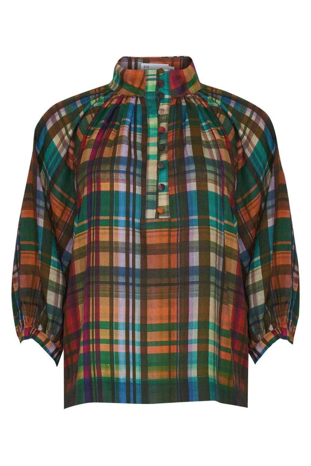 zoe kratzmann Fuse Top-Kaleidoscope Check|Women Tops