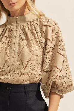 zoe kratzmann Fuse Top-Mushroom|Women Tops