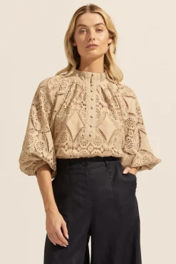 zoe kratzmann Fuse Top-Mushroom|Women Tops
