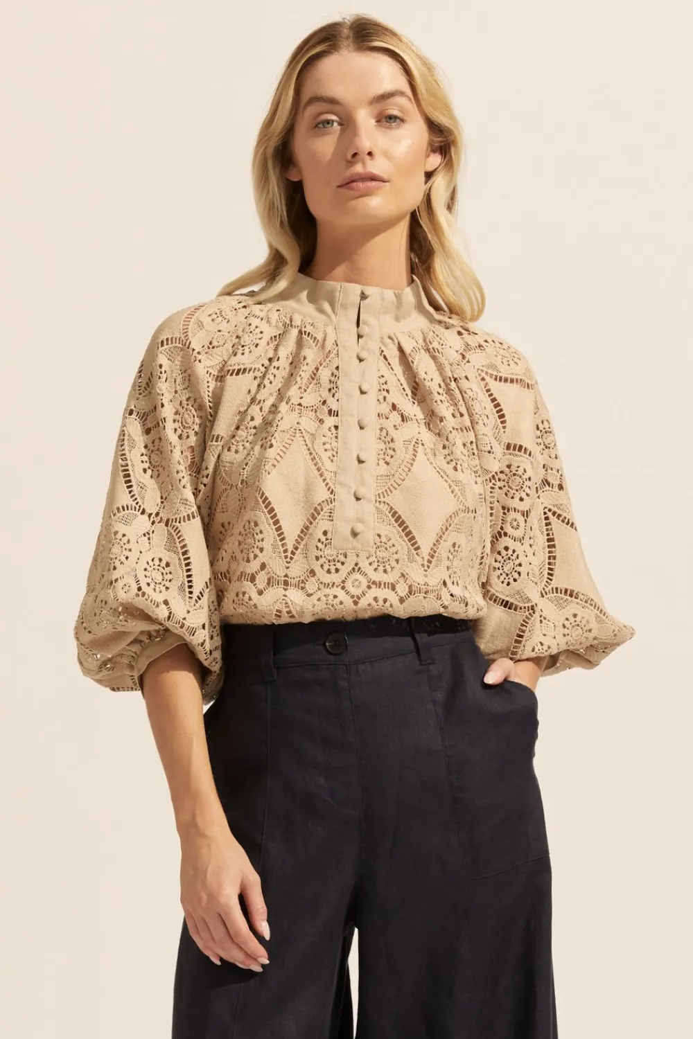 zoe kratzmann Fuse Top-Mushroom|Women Tops