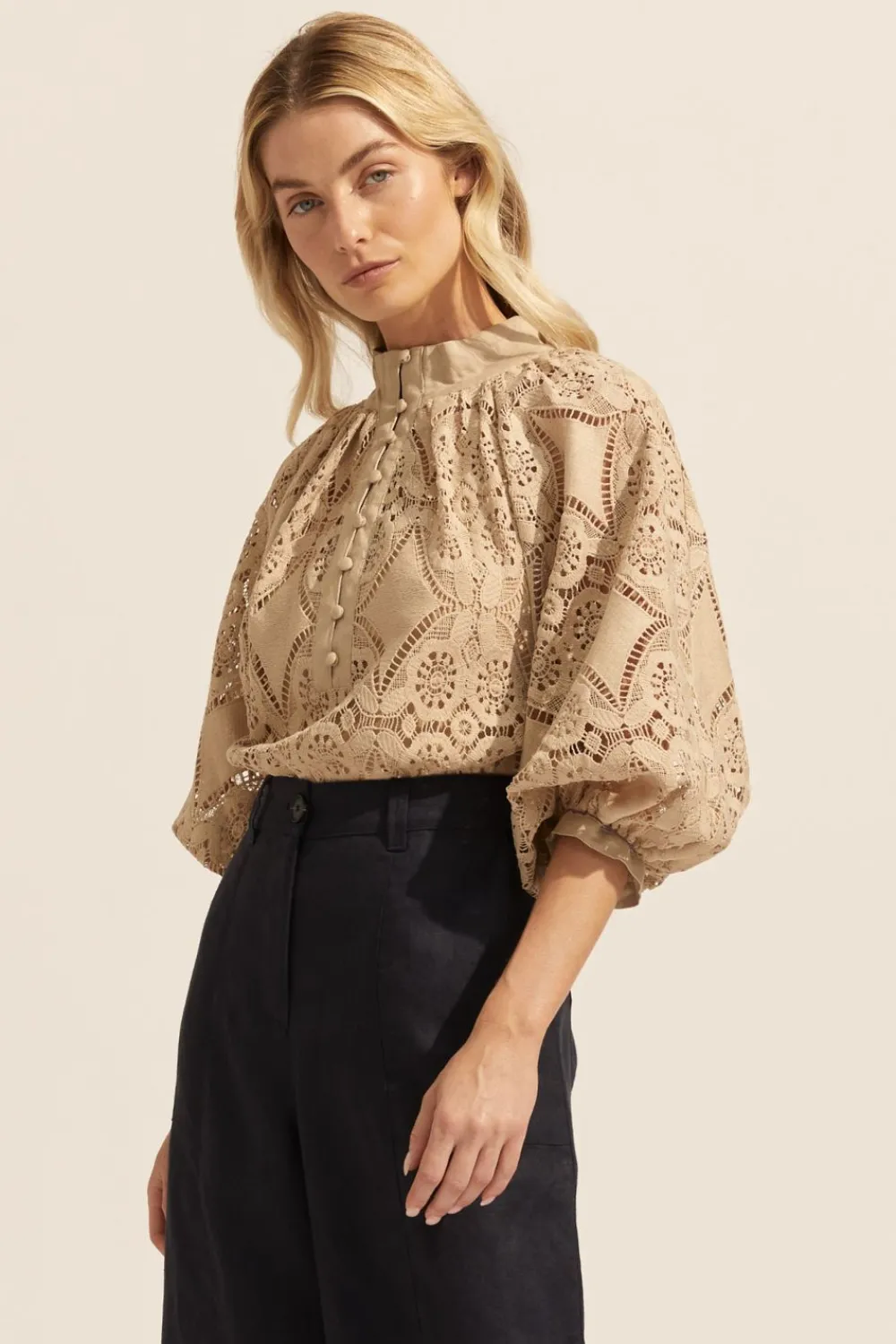 zoe kratzmann Fuse Top-Mushroom|Women Tops