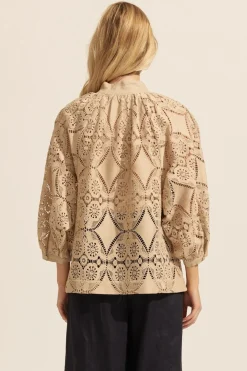 zoe kratzmann Fuse Top-Mushroom|Women Tops