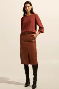 zoe kratzmann Gather Knit-Clay|Women Knitwear