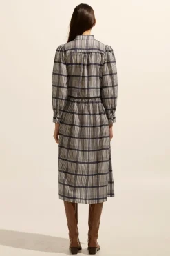 zoe kratzmann Gleam Dress-Ink/Porcelain Check|Women Dresses