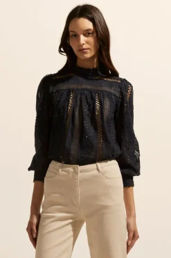 zoe kratzmann Glimpse Top-Indigo|Women Tops