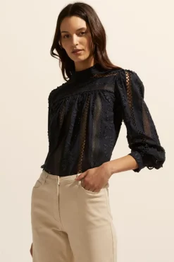 zoe kratzmann Glimpse Top-Indigo|Women Tops