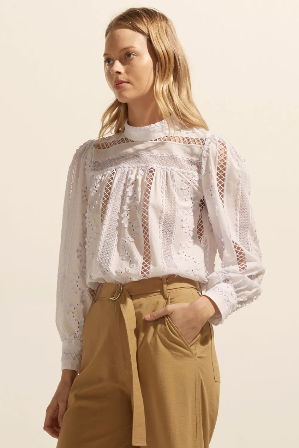 zoe kratzmann Glimpse Top-Porcelain|Women Tops