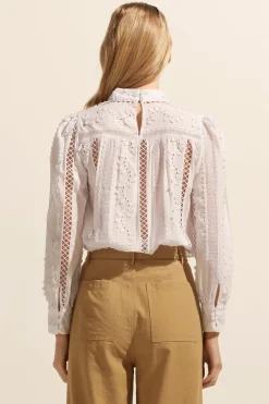 zoe kratzmann Glimpse Top-Porcelain|Women Tops