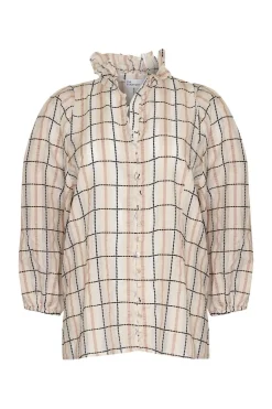 zoe kratzmann Grant Top-Ivory Check|Women Tops