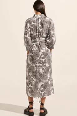zoe kratzmann Halcyon Dress-Black Paisley|Women Dresses