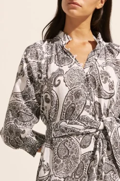 zoe kratzmann Halcyon Dress-Black Paisley|Women Dresses