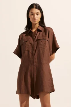 zoe kratzmann Heed Jumpsuit-Carob|Women Dresses