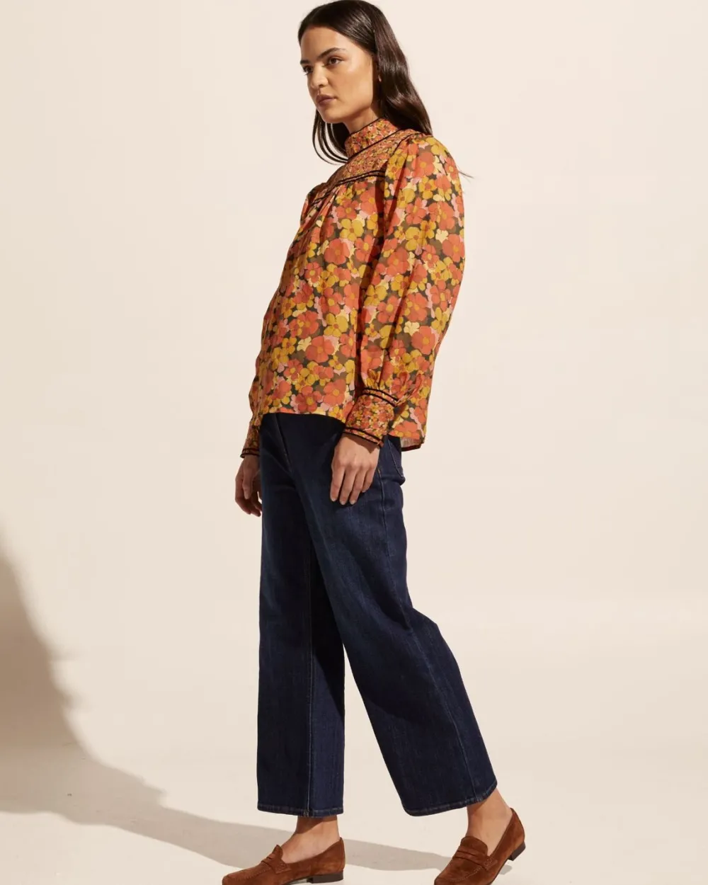 zoe kratzmann Horizen Top-Sunset Floral|Women Tops