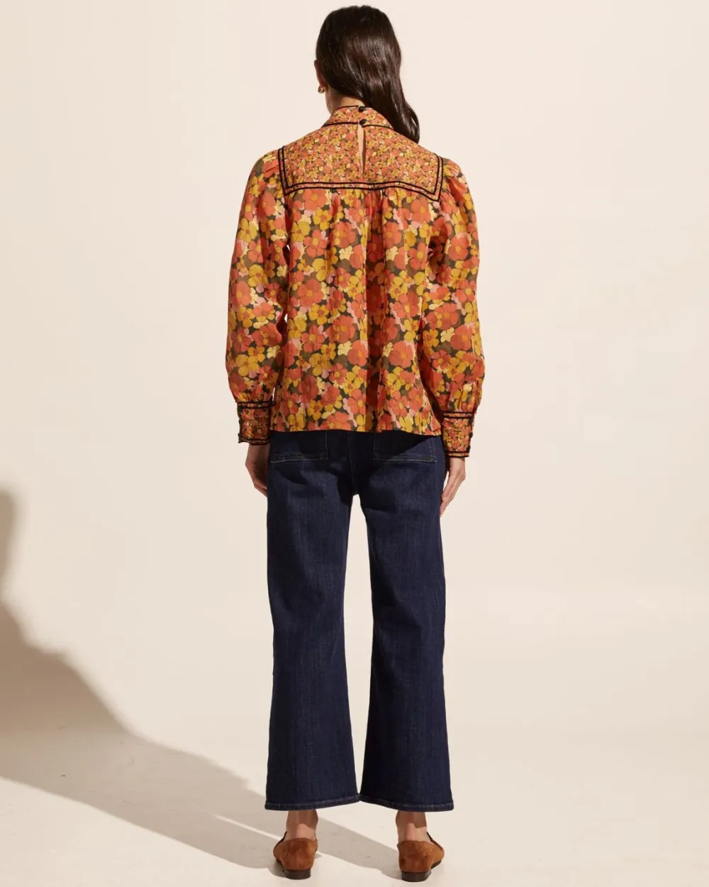 zoe kratzmann Horizen Top-Sunset Floral|Women Tops