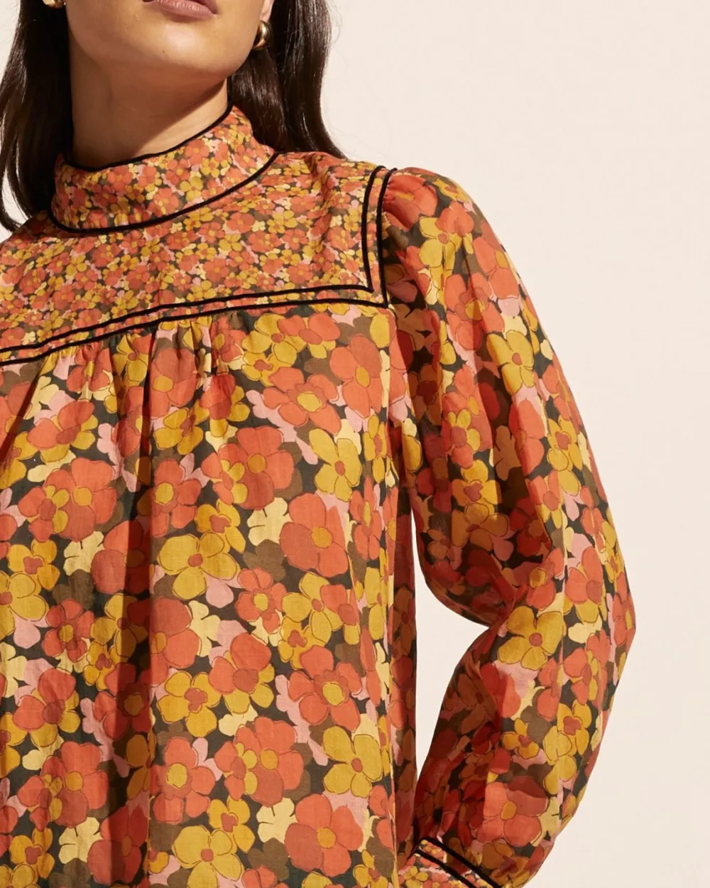 zoe kratzmann Horizen Top-Sunset Floral|Women Tops