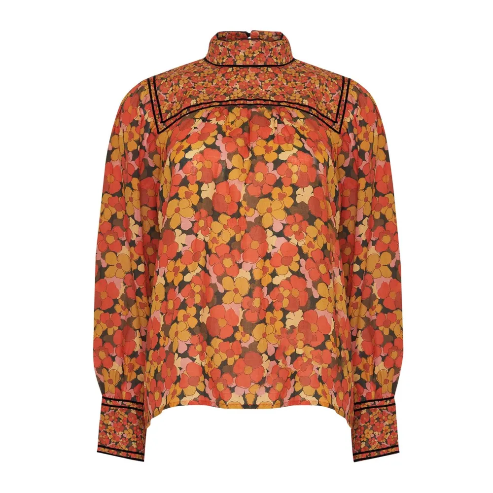 zoe kratzmann Horizen Top-Sunset Floral|Women Tops