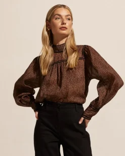 zoe kratzmann Horizen Top-Toast Leopard|Women Tops