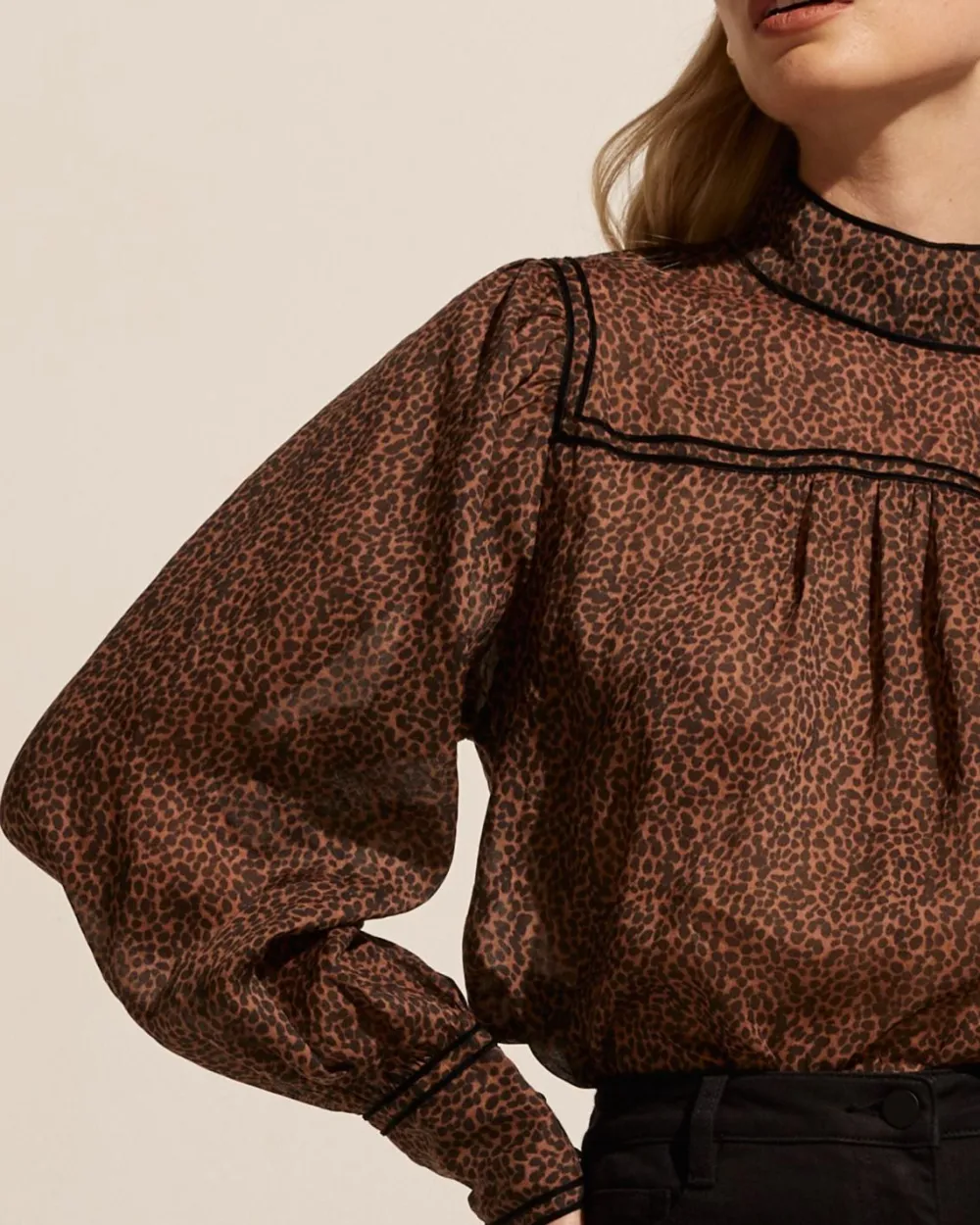 zoe kratzmann Horizen Top-Toast Leopard|Women Tops