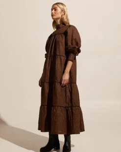zoe kratzmann Imprint Dress-Toast Leopard|Women Dresses