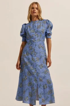 zoe kratzmann Impulse Dress-Azure Botanic|Women Dresses