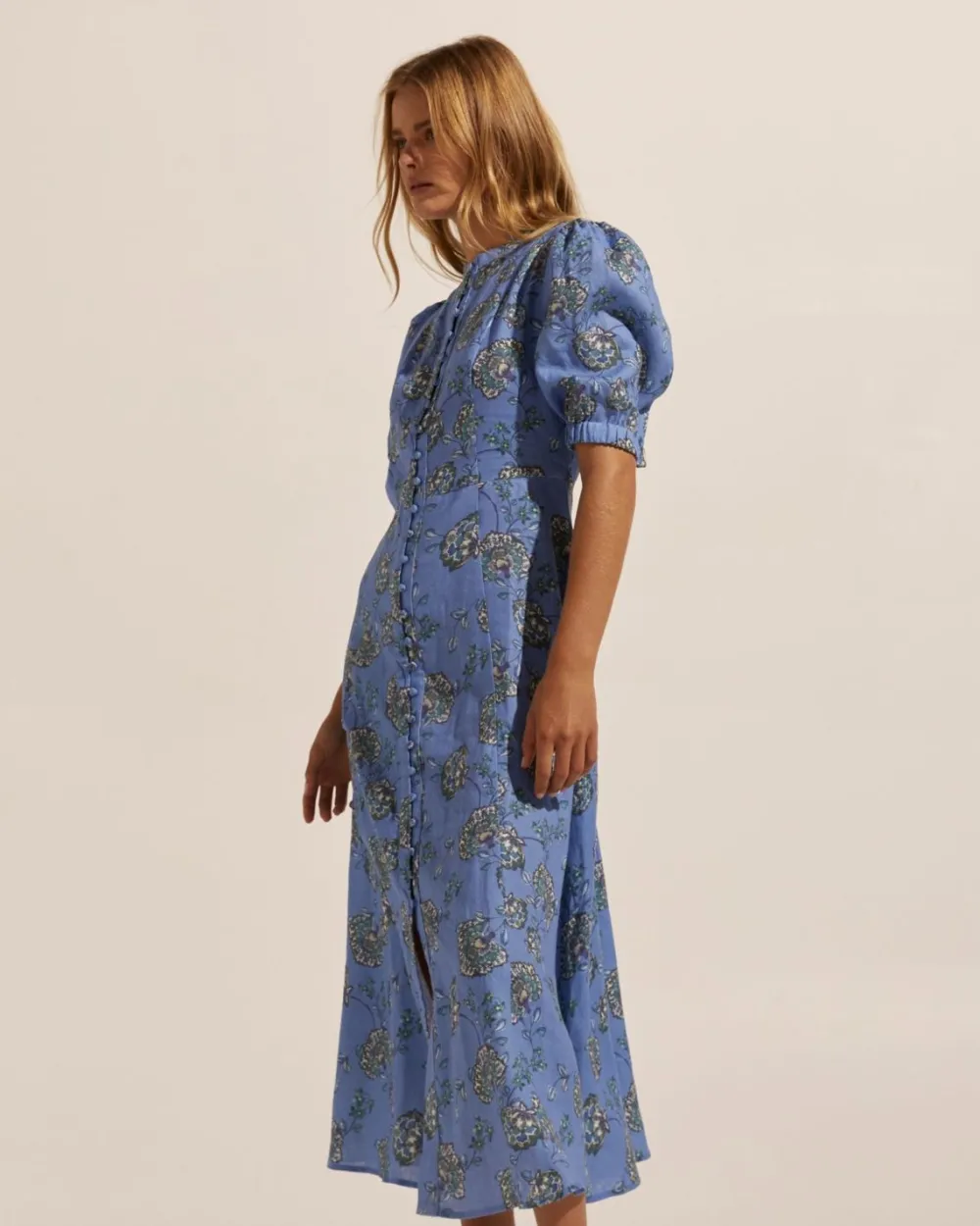 zoe kratzmann Impulse Dress-Azure Botanic|Women Dresses