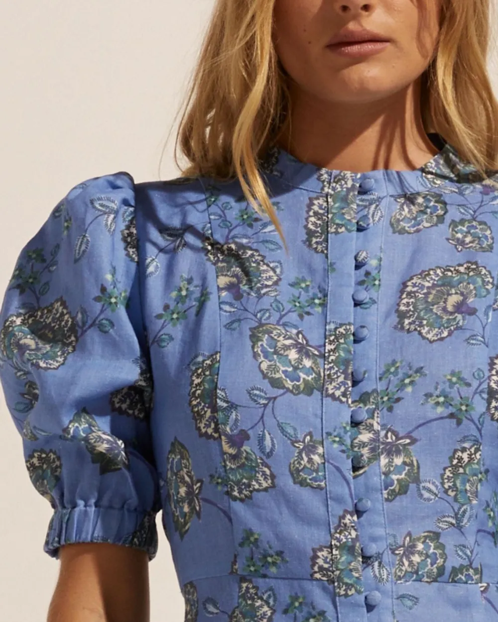 zoe kratzmann Impulse Dress-Azure Botanic|Women Dresses