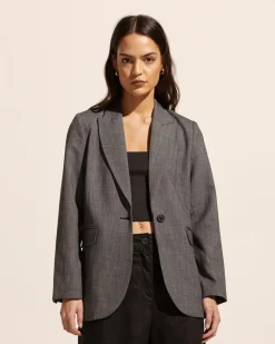 zoe kratzmann Index Jacket-Charcoal Mini|Women Jackets
